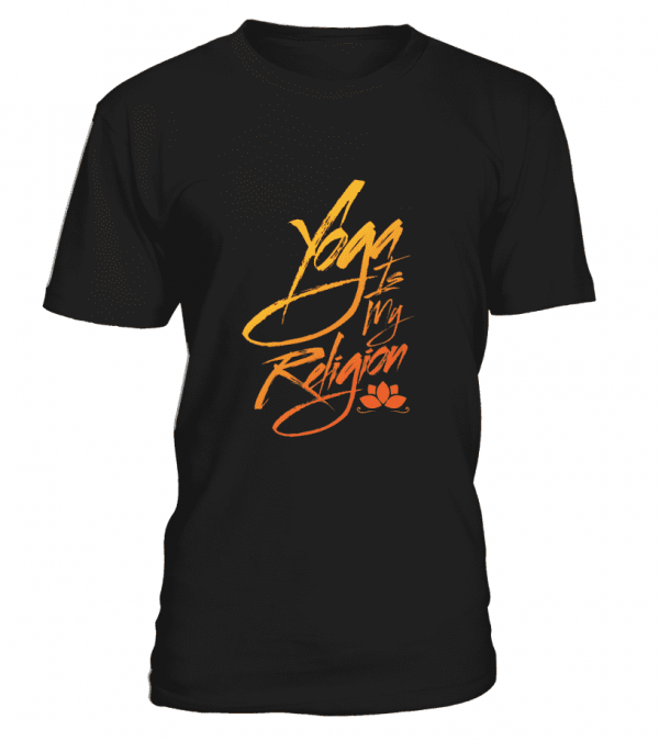 T Shirt "Yoga is my religion" Pour homme - L'univers-karma