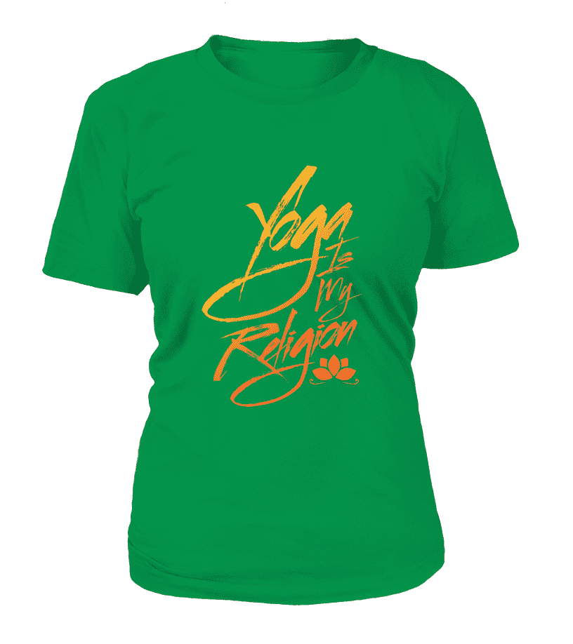 T Shirt "Yoga is my religion" Pour femme - L'univers-karma