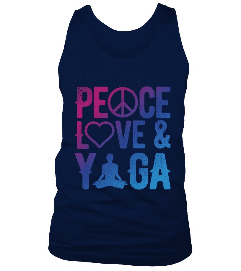 Débardeur"Peace, love & Yoga" Pour homme - L'univers-karma