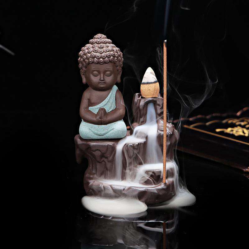 Statuette Bouddha Brûleur D'encens - L'univers-karma