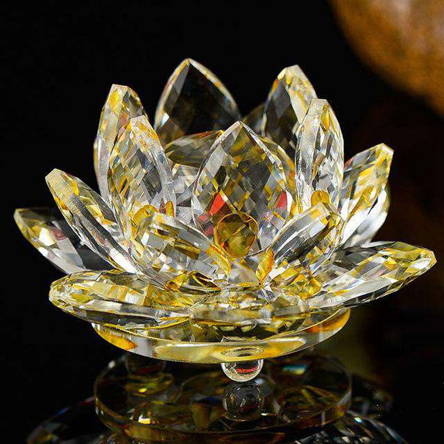 Fleur de Lotus en Cristal disponible en 8 couleurs - L'univers-karma