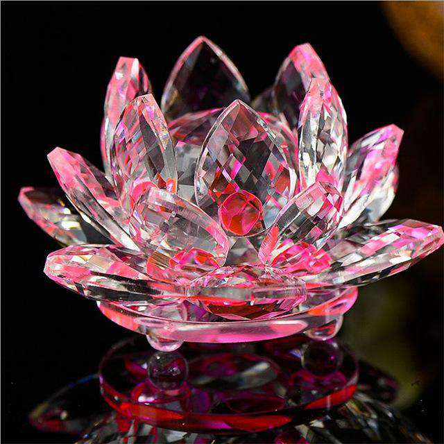 Fleur de Lotus en Cristal disponible en 8 couleurs - L'univers-karma