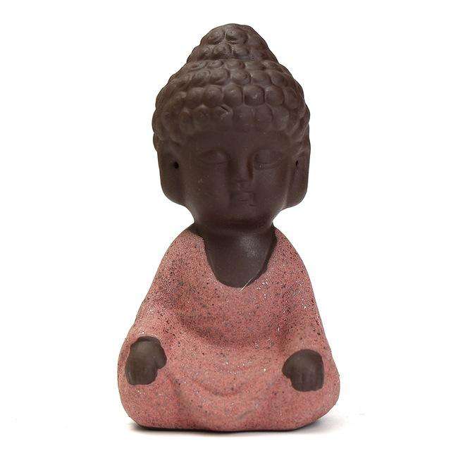 Statuette Bouddha en Céramique Faite Main - L'univers-karma