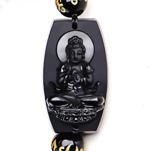 Bracelet de Chance Bouddha en Obsidienne - L'univers-karma