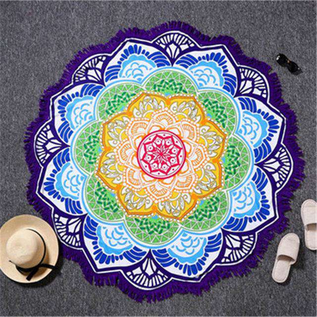 Toile Mandala Fleur de Lotus 6 coloris au choix - L'univers-karma