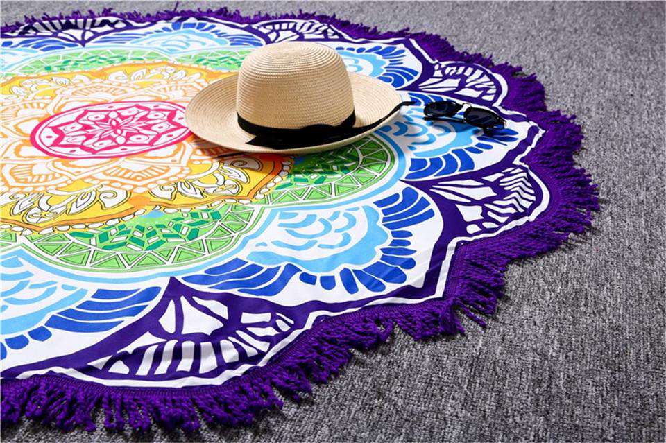 Toile Mandala Fleur de Lotus 6 coloris au choix - L'univers-karma