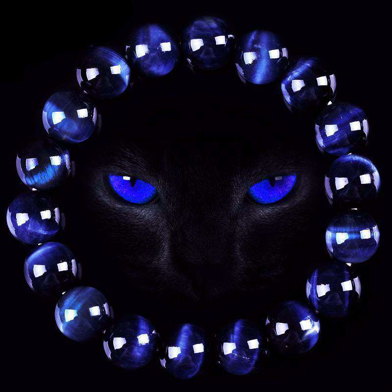 Bracelet de Protection en OEil de Tigre Bleu - L'univers-karma